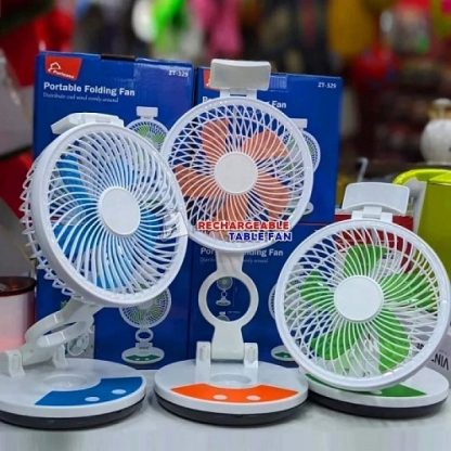 Rechargeable Folding Fan With LED Light